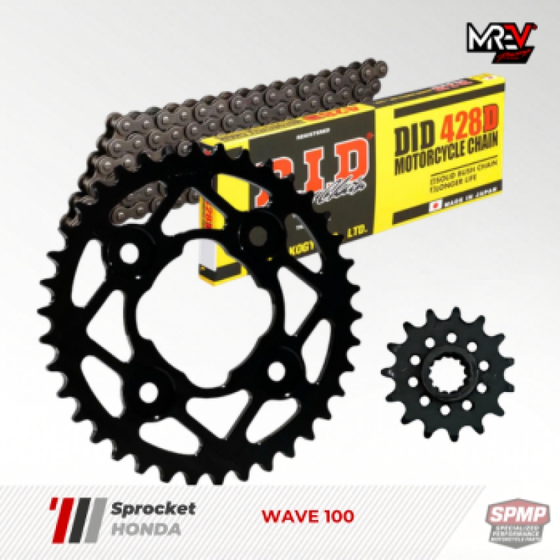 Nhông Sên Dĩa MREV cho xe Honda Wave 100 (14-36/428)
