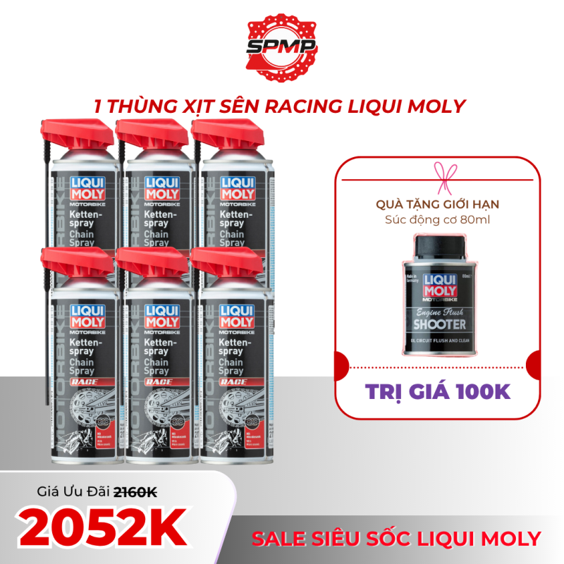 SALE XỊT SÊN RACING LIQUI MOLY ( 6 CHAI/THÙNG )