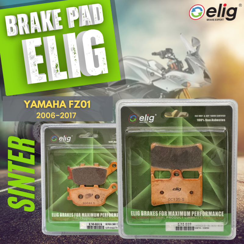 Bố thắng Elig Sinter YAMAHA FZ1 2006-2017 (Trước EM-019, Sau EM-031A)