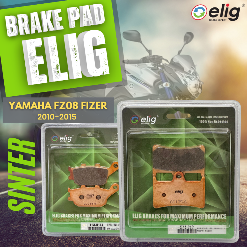 Bố thắng Elig Sinter YAMAHA FZ08 FIZER 2010-2015 (Trước EM-019, Sau EM-082)