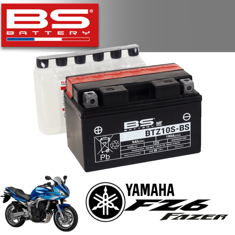 Bình ắc quy  BTZ10S-BS dành cho xe YAMAHA FZ6 FAZER