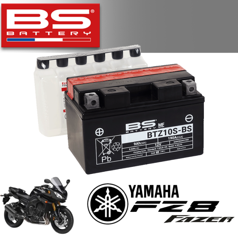 Bình ắc quy  BTZ10S-BS dành cho xe YAMAHA FZ8 FAZER