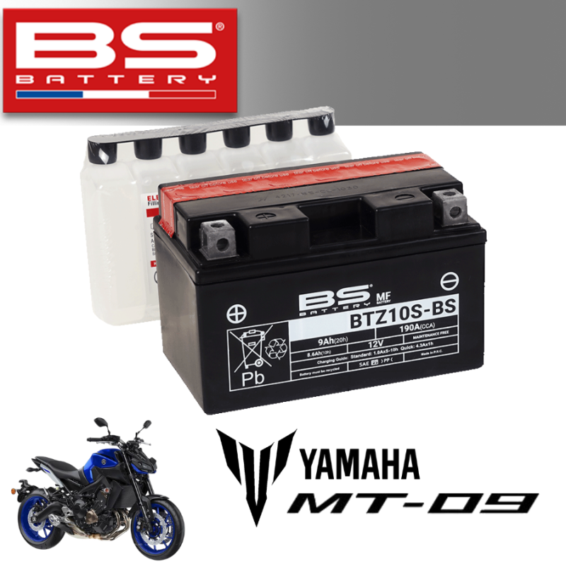 Bình ắc quy  BTZ10S-BS dành cho xe YAMAHA MT-09 