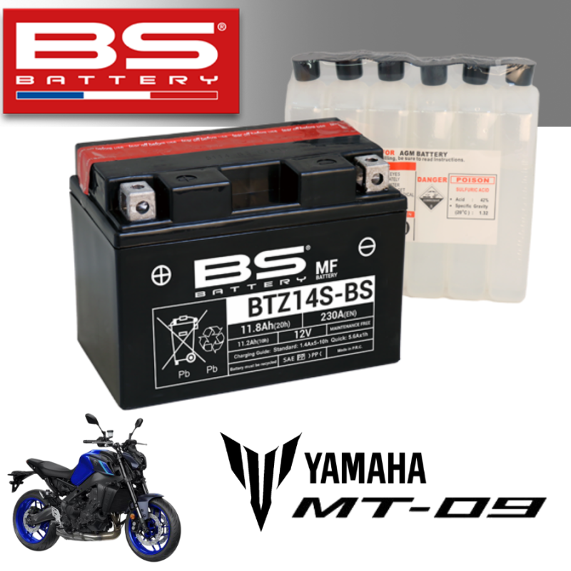 Bình ắc quy BTZ14S - BS dành cho xe YAMAHA MT-09 (6)