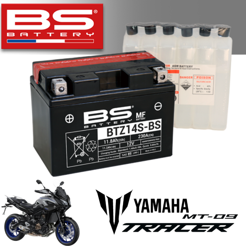 Bình ắc quy BTZ14S - BS dành cho xe YAMAHA MT-09 TRACER 