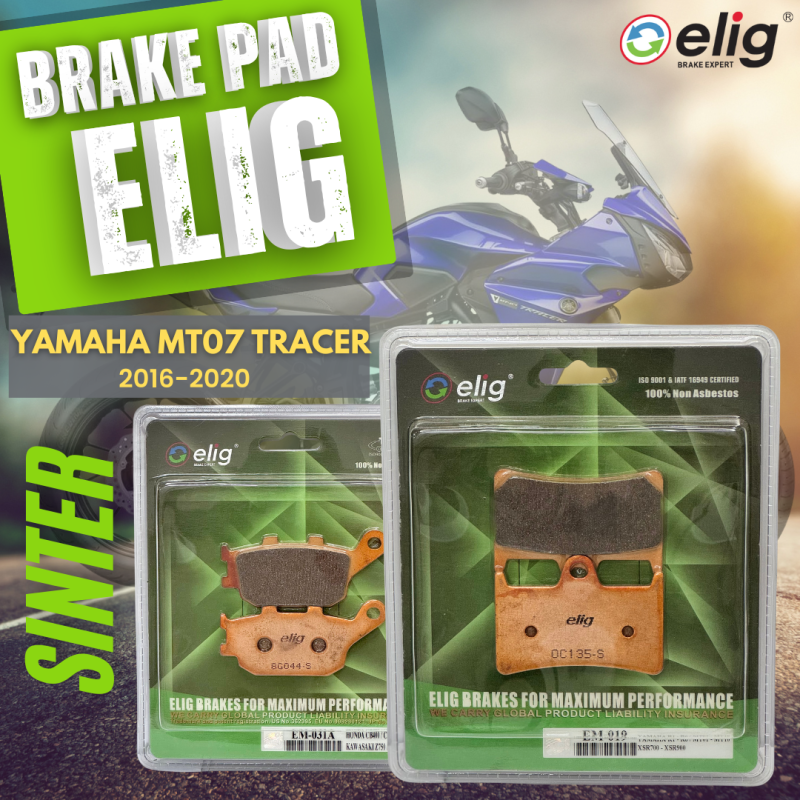 Bố thắng Elig Sinter YAMAHA MT07 TRACER 2017-2022 (Trước EM-019, Sau EM-031A)
