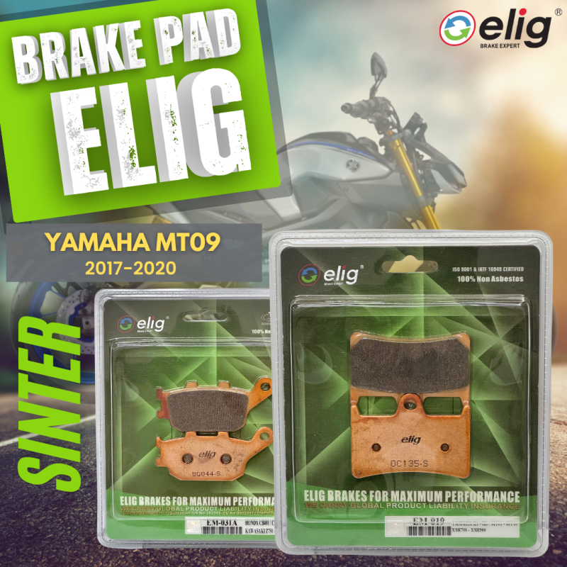 Bố thắng Elig Sinter YAMAHA MT09 2017-2020 (Trước EM-019, Sau EM-031A)