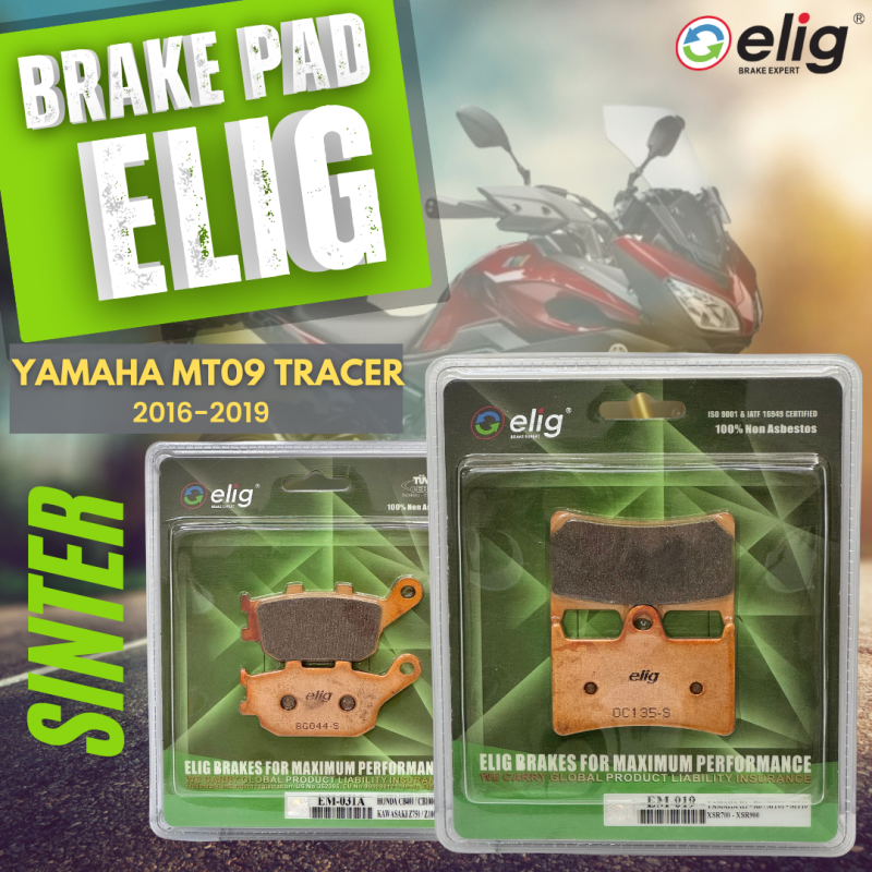 Bố thắng Elig Sinter YAMAHA TRACER 900 2016-2019 (Trước EM-019, Sau EM-031A)