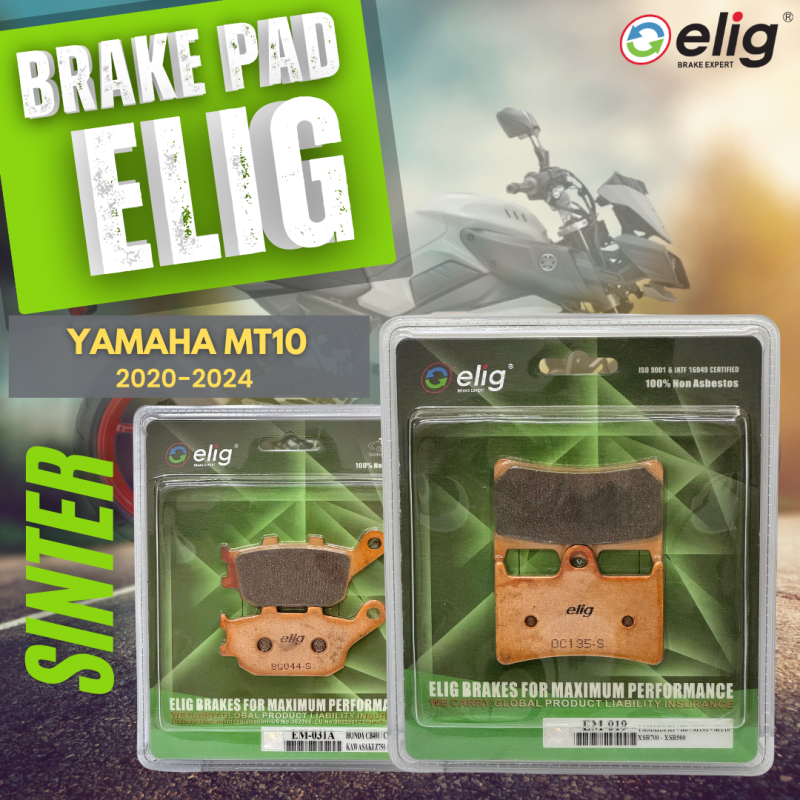 Bố thắng Elig Sinter YAMAHA MT10 2020-2024 (Trước EM-019, Sau EM-031A)