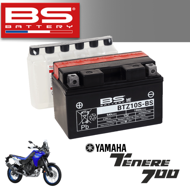 Bình ắc quy  BTZ10S-BS dành cho xe YAMAHA TENERE 700