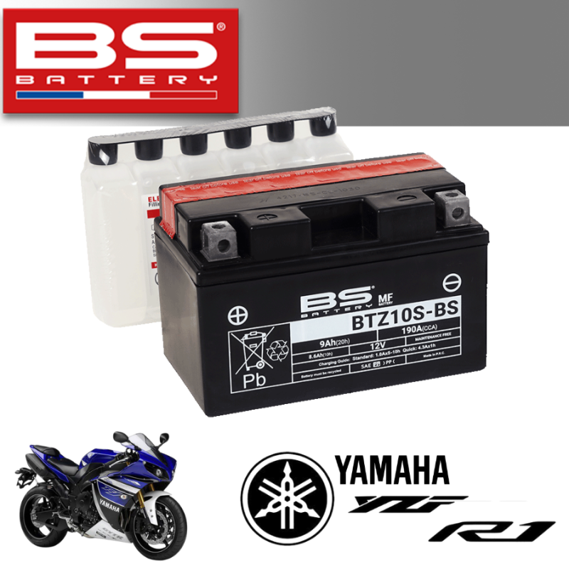 Bình ắc quy  BTZ10S-BS dành cho xe YAMAHA YZF R1