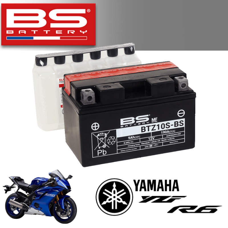 Bình ắc quy  BTZ10S-BS dành cho xe YAMAHA YZF R6 