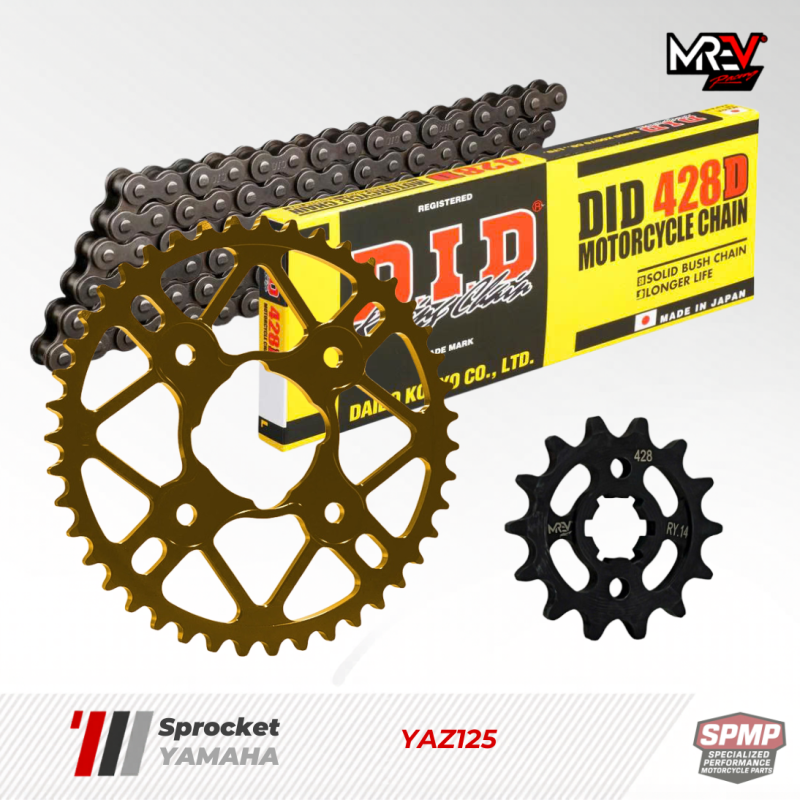 Nhông Sên Dĩa MREV cho xe Yamaha YaZ (YZ125) 15-43/428