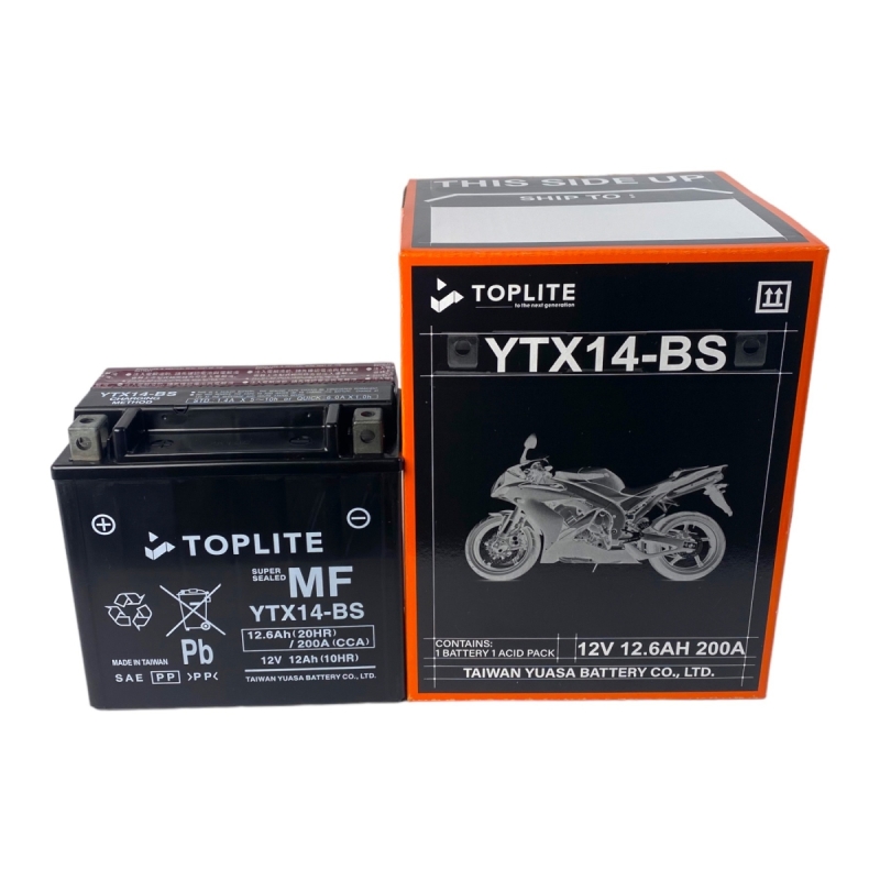 Ắc Quy Moto Toplite YTX14-BS 12V-12.6AH