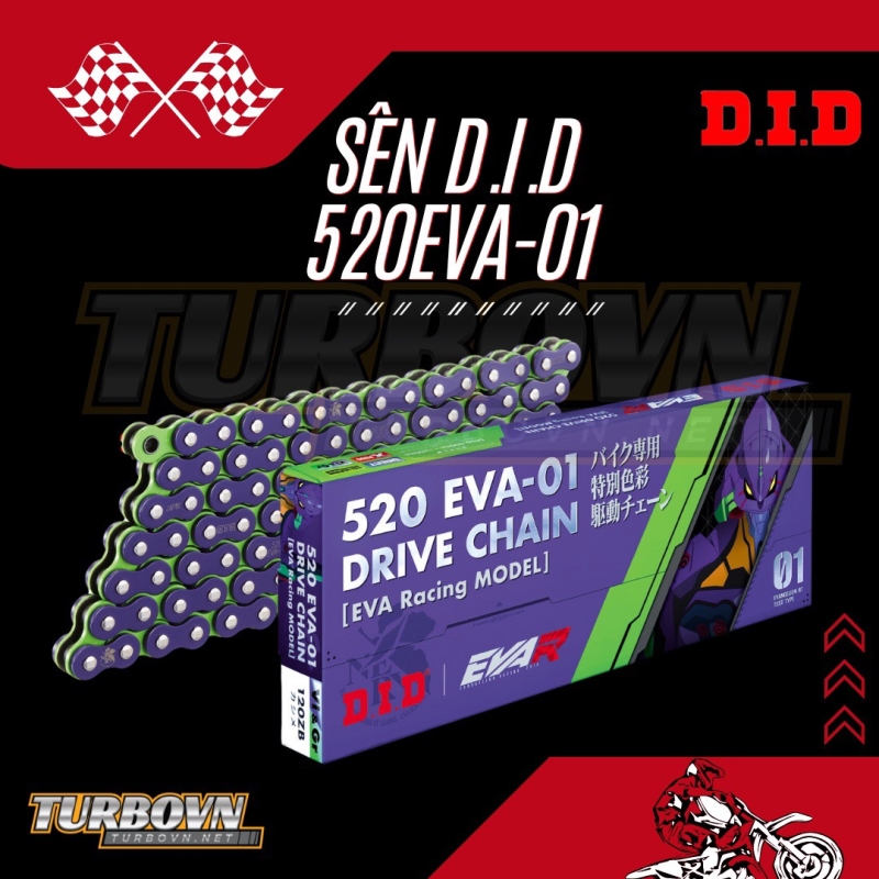Sên DID 520 EVA-01 Limited Edition [EVA RACING MODEL] chính hãng