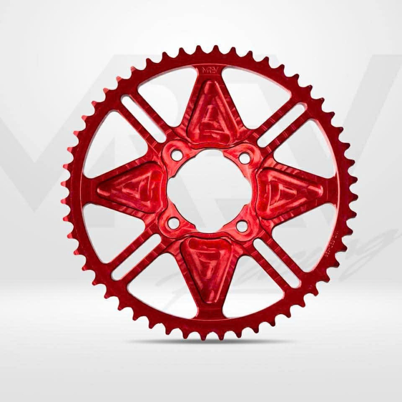 DĨA MREV SPROCKET RED DÀNH CHO XE DATBIKE QUANTUM S1 52T/428
