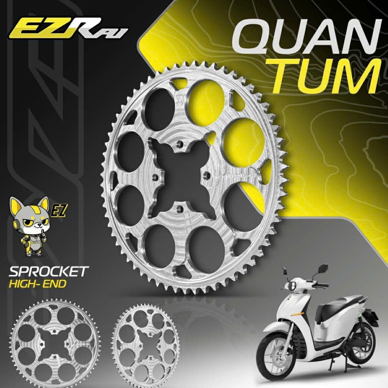 DĨA EZRAI SPROCKET HIGH-END DÀNH CHO XE DATBIKE QUANTUM S2, S3 60T/428