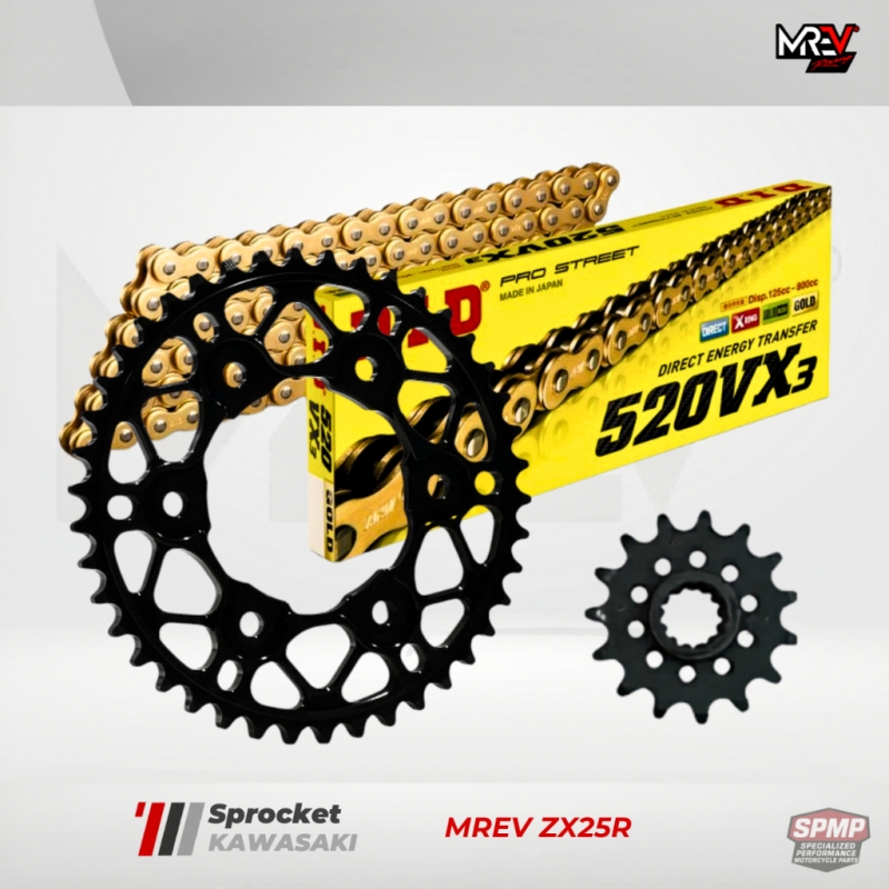 Nhông Sên Dĩa MREV cho xe Kawasaki ZX25R 14-50/520